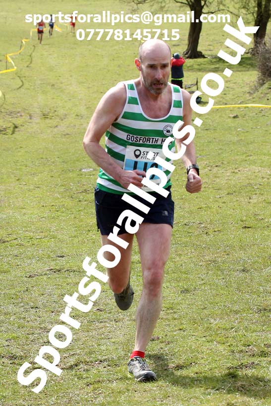 Masters men 2021 NECAA Cross Country Relays, Thornley Farm, Peterlee, Saturday, April 10th. Photo: David T. Hewitson/Sports for All Pics